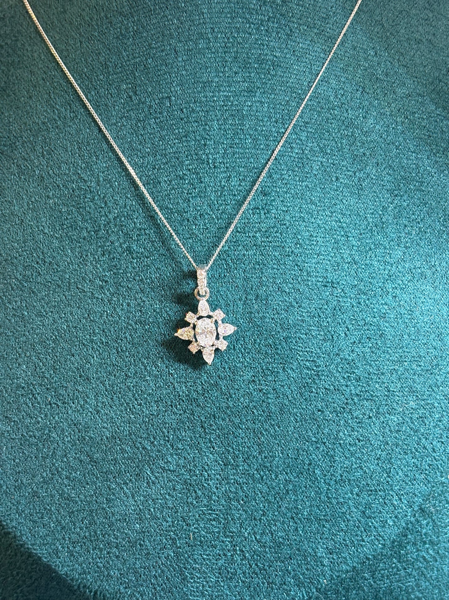 Lab Grown Star Cluster Pendant