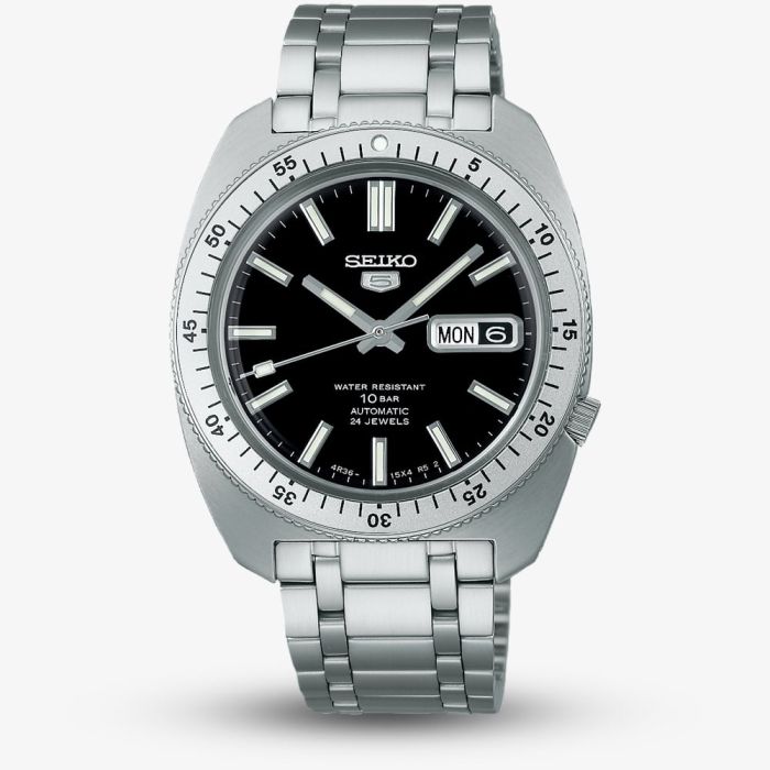 SEIKO Mens Limited Edition Gene Kranz Recreation Black Dial Watch SRPL93K1