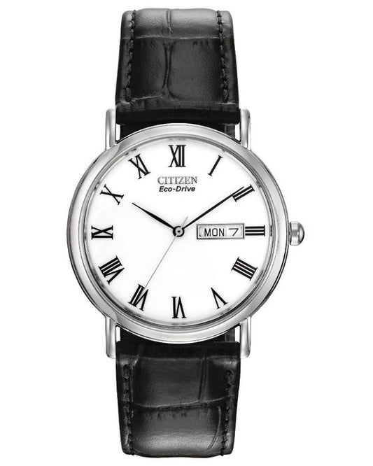 Men's Citizen black leather strap BM8240-11A image 0