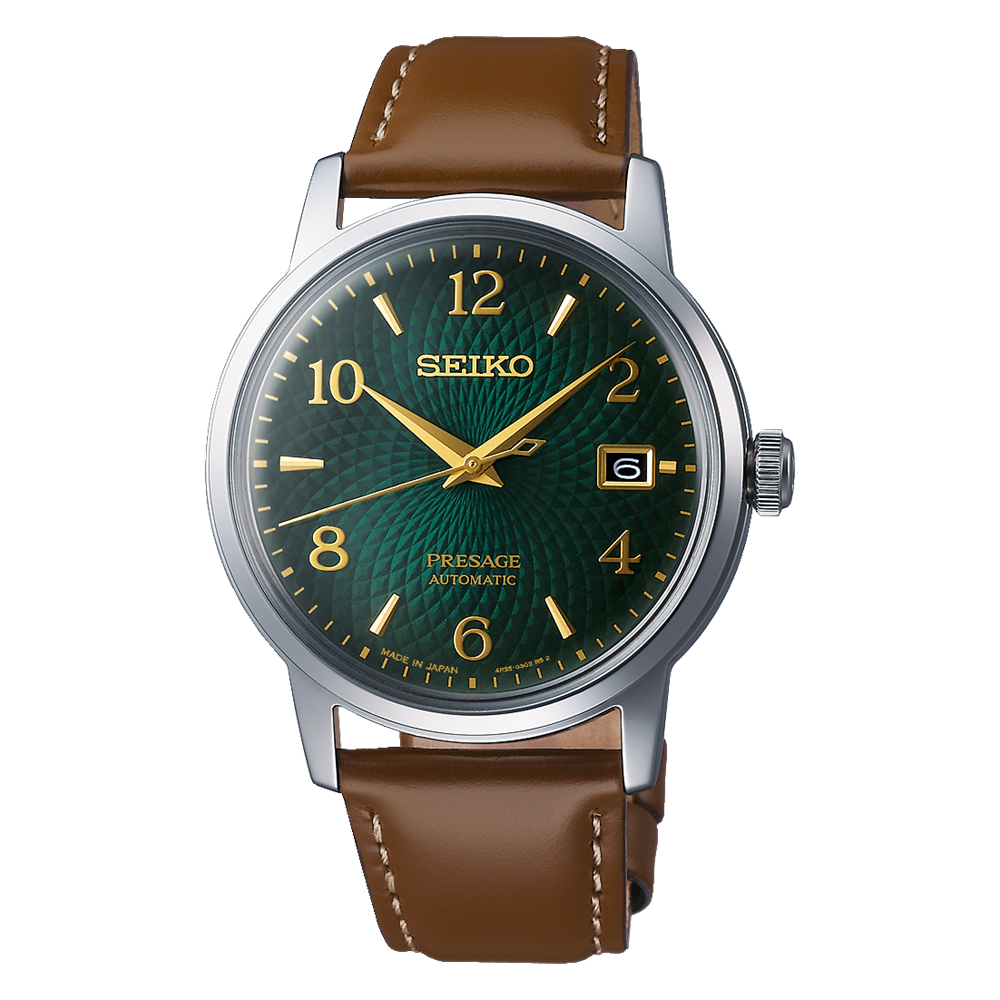 Men's Seiko Presage Cocktail Green Automatic Date Men's Watch SRPE45J1 image 0