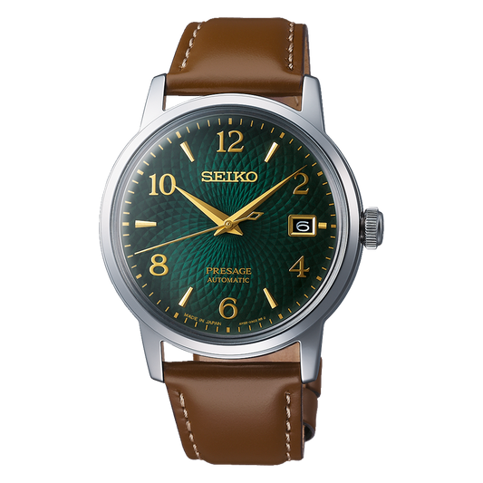 Men's Seiko Presage Cocktail Green Automatic Date Men's Watch SRPE45J1 image 0