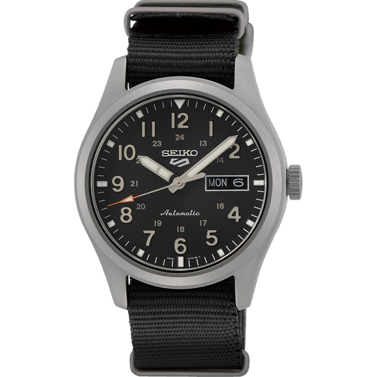Seiko 5 Sports Field Collection Automatic Black Dial Day Date Men's Watch SRPG37K1 image 0