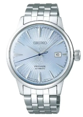 Seiko Presage Cocktail Blue Automatic Date Men's Watch SRPE19J1 image 0