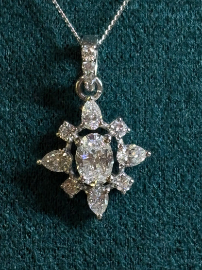 Lab Grown Star Cluster Pendant