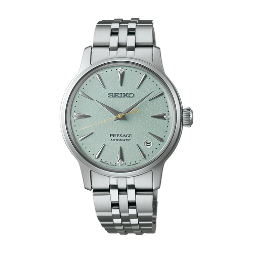 Seiko Presage Frozen Mojito Diamond Cocktail Time 34mm Automatic Ladies Watch SRPL63J1