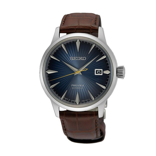 Seiko Presage Midnight Blue Moon Cocktail Time Watch 40.5mm Automatic Blue  SRPK15J1