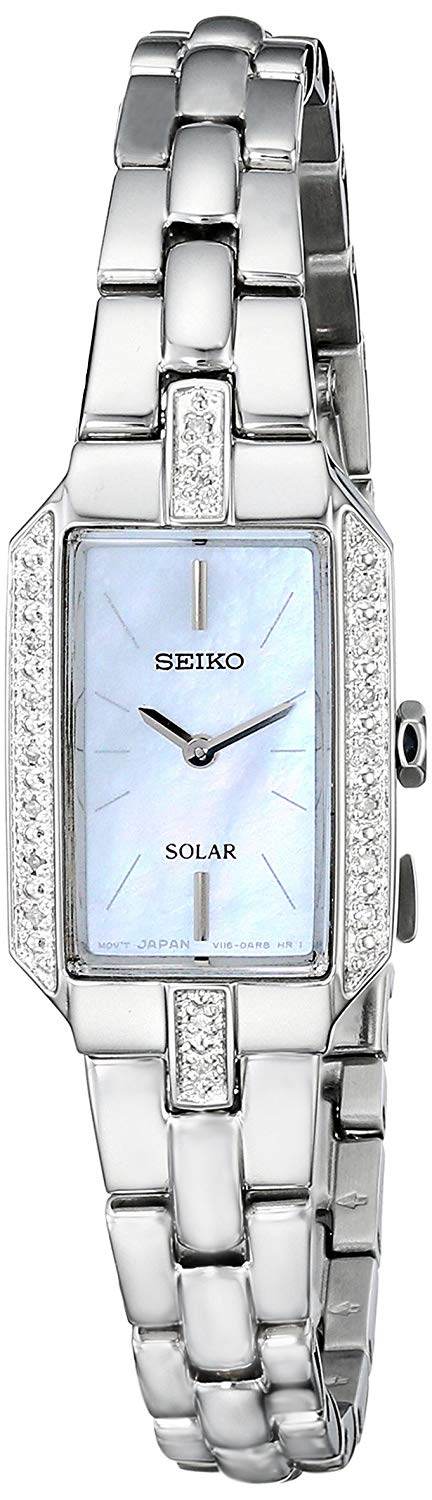 Seiko SUP233 Women's Dress Solar Mother of Pearl Dial Power Reserve Diamond  Watch – Cunningham Jewellers